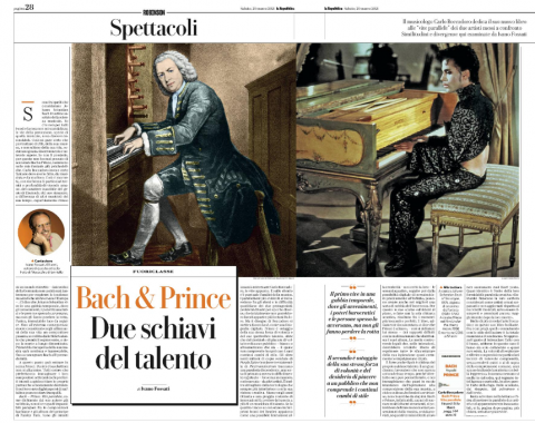 Ivano Fossati su Bach e Prince di Carlo Boccadoro Ivano Fossati su Bach e Prince di Carlo Boccadoro